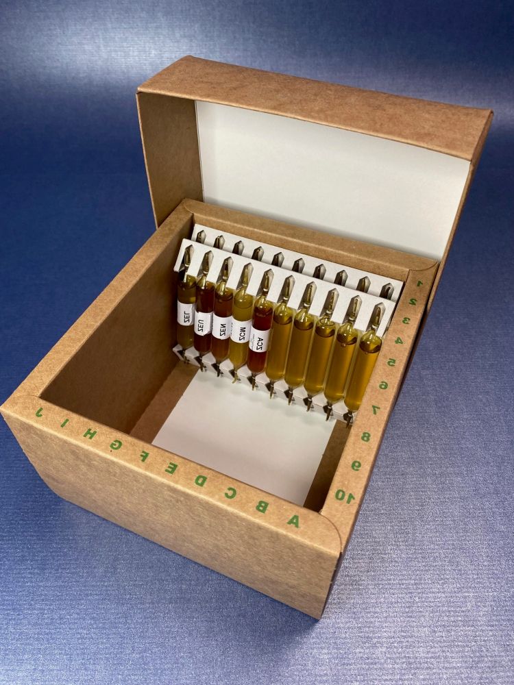 Boite en carton pour 10 ramequins de 10 ampoules